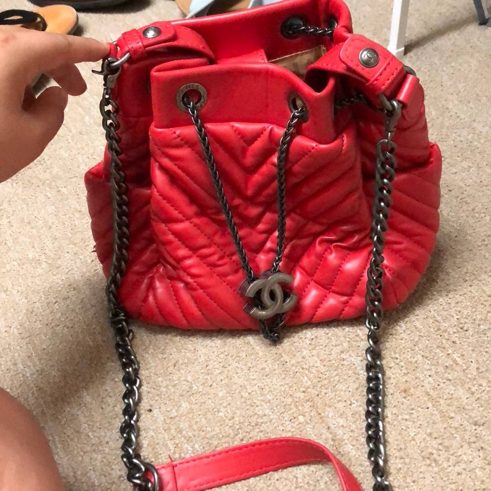 Red Leather Crossbody